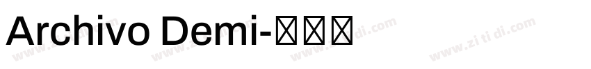 Archivo Demi字体转换